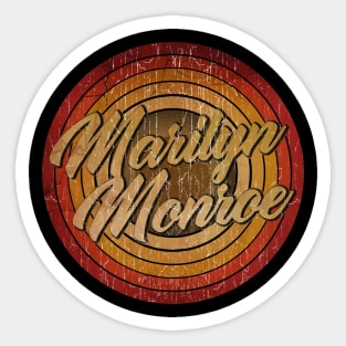 circle vintage retro faded Marilyn Monroe Sticker